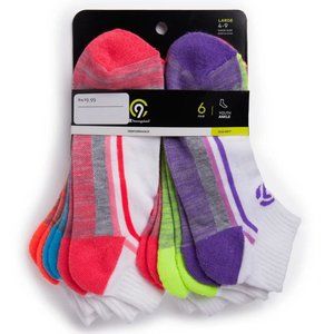 C9 Ankle Socks Assorted Neon Colors Soft 6 Pairs